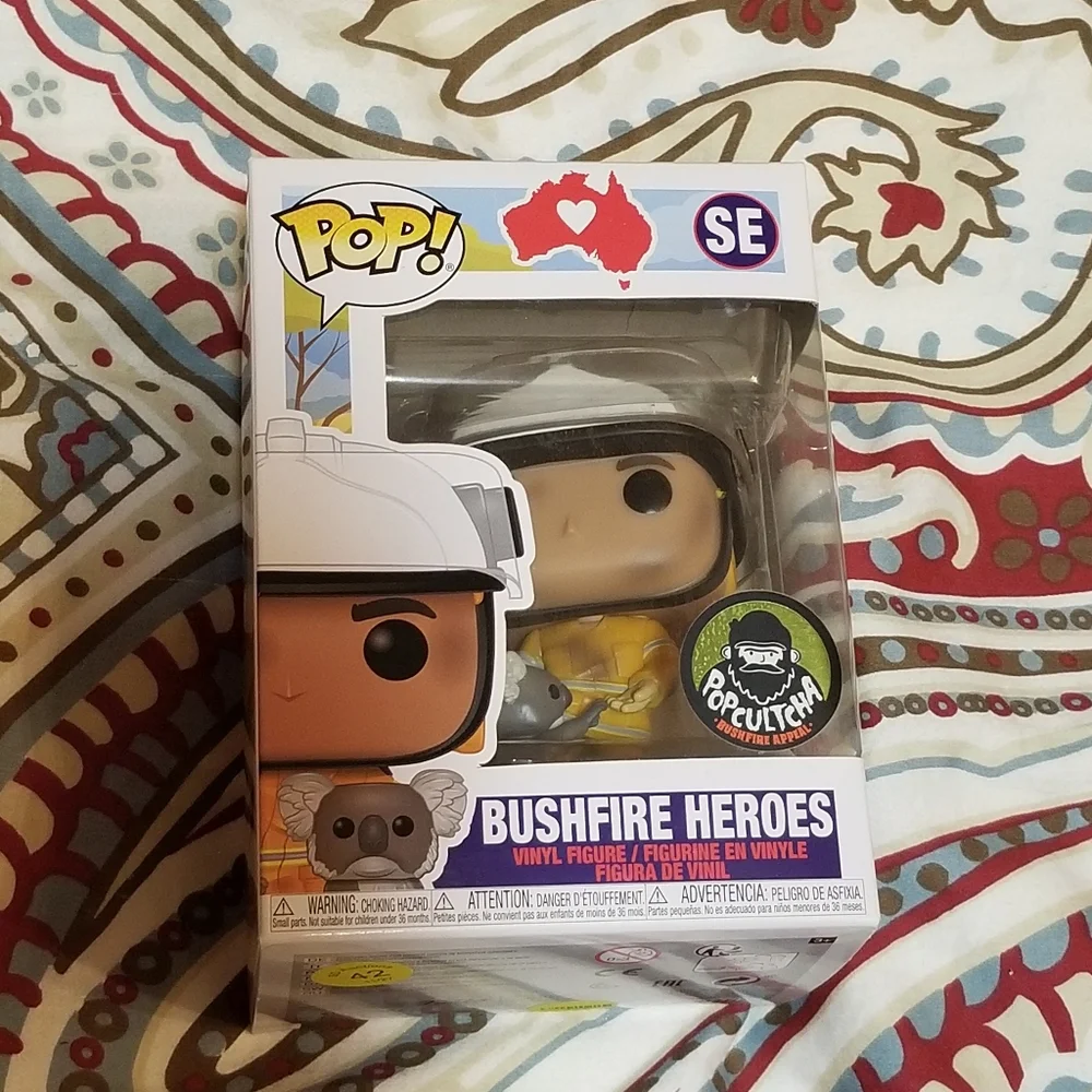 Funko POP! Figure Bushfire Heroes Firefighter and Koala Special Edition